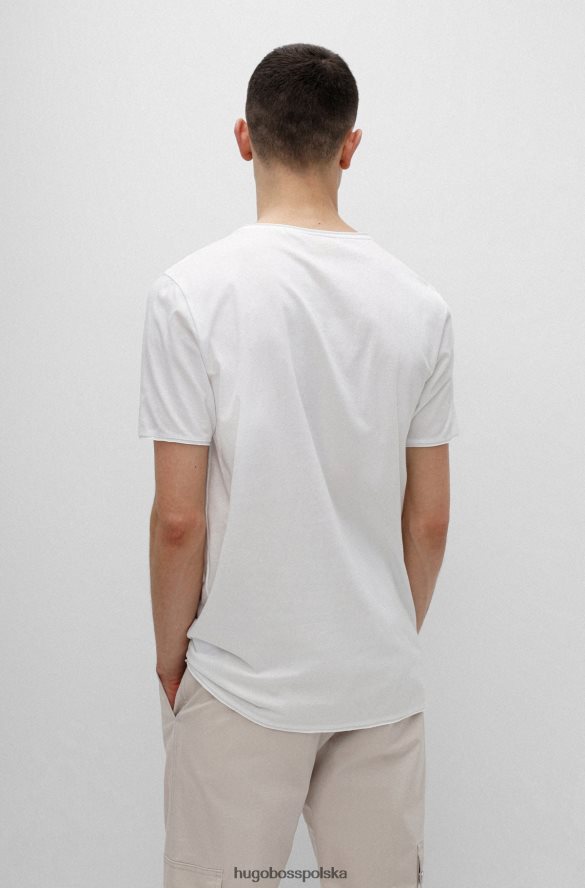 Hugo Boss T-shirt hugo o regularnym kroju z lekkiej bawełny pima w kolorze białym biały R0X0H63366