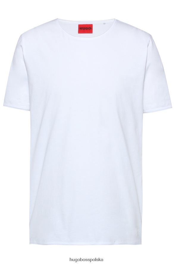 Hugo Boss T-shirt hugo o regularnym kroju z lekkiej bawełny pima w kolorze białym biały R0X0H63366