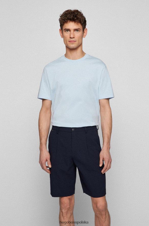 Hugo Boss T-shirt hugo o regularnym kroju z logo, z bawełnianego dżerseju w kolorze jasnoniebieskim jasny niebieski R0X0H62245