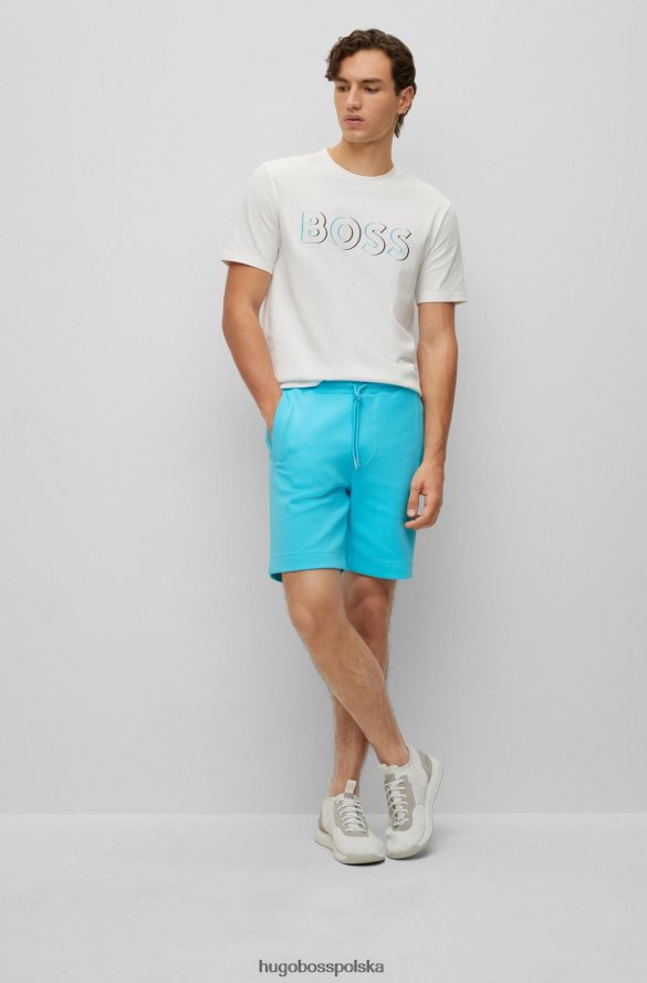 Hugo Boss T-shirt hugo ze szczotkowanej bawełny z nadrukiem logo w kolorze białym biały R0X0H62449