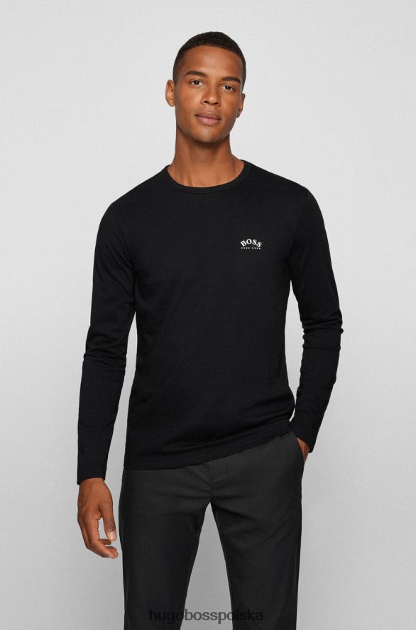 Hugo Boss T-shirt l/s togn zakrzywiony 50436179 czarny czarny/granatowy R0X0H6209