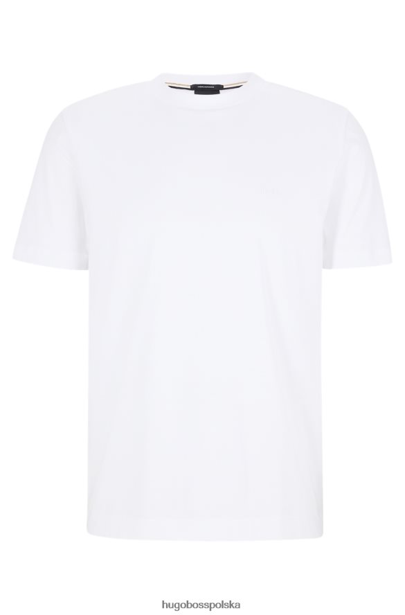 Hugo Boss T-shirt z logo o regularnym kroju, wykonany z bawełnianego dżerseju Hugo w kolorze białym biały R0X0H62248