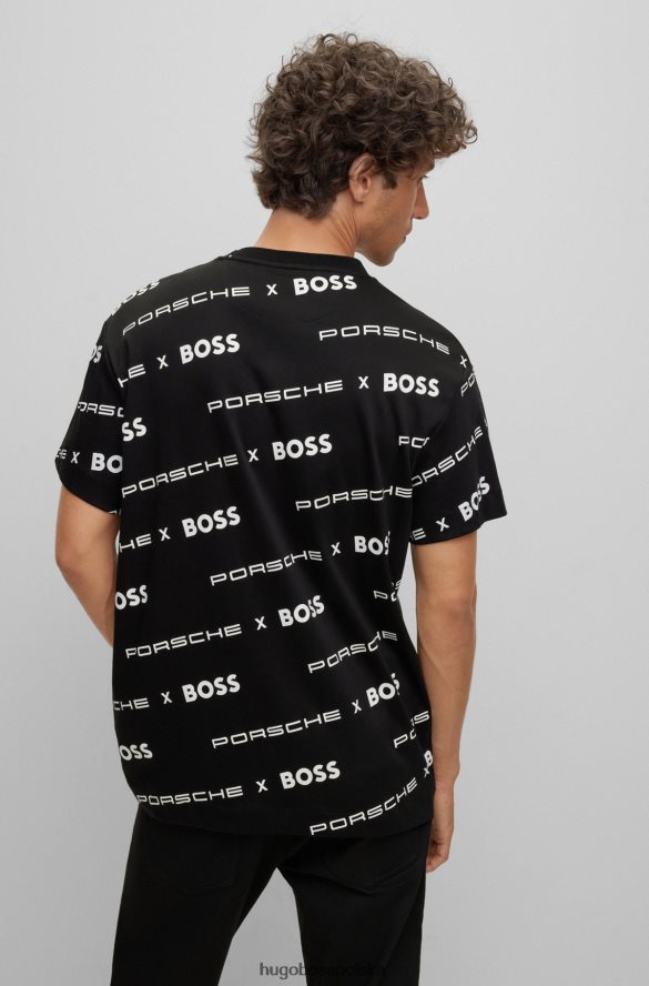 Hugo Boss Wzorzysta bluza porsche x hugo z bawełny interlock czarny R0X0H63572