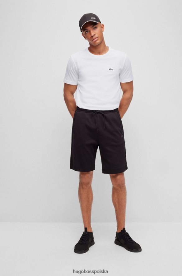 Hugo Boss biały t-shirt hugo z bawełny organicznej z zaokrąglonym logo i okrągłym dekoltem biały R0X0H61998