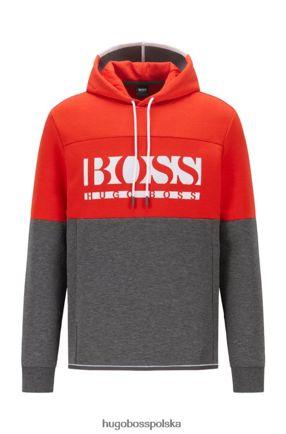 Hugo Boss bluza z kapturem 50451159 szara szary/czarny/granatowy R0X0H6243