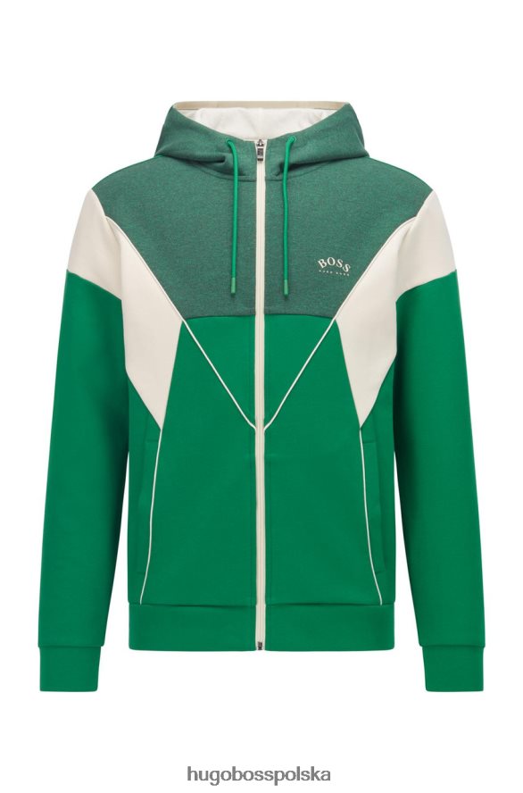 Hugo Boss bluza z kapturem saggy 50457043 granatowa granatowy/zielony R0X0H6198