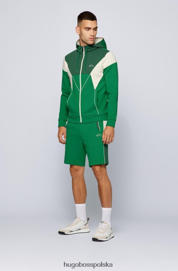 Hugo Boss bluza z kapturem saggy 50457043 granatowa granatowy/zielony R0X0H6198