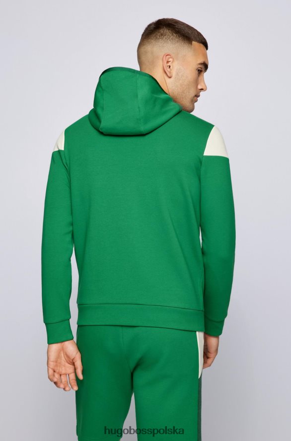 Hugo Boss bluza z kapturem saggy 50457043 granatowa granatowy/zielony R0X0H6198