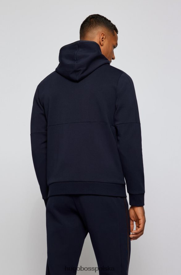 Hugo Boss bluza z kapturem saggy 50465950 ciemnoniebieski ciemnoniebieski/ciemnoszary R0X0H6105