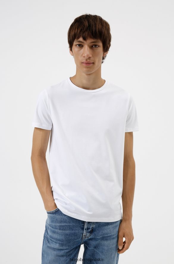 Hugo Boss dwupak T-shirtów z okrągłym dekoltem z elastycznej bawełny Hugo w kolorze jasnoszarym jasnoszary R0X0H62224