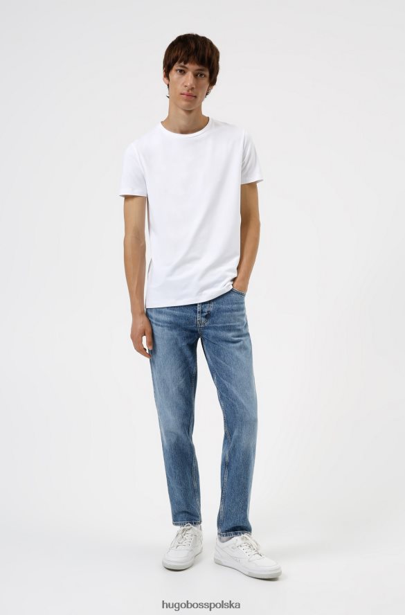 Hugo Boss dwupak T-shirtów z okrągłym dekoltem z elastycznej bawełny Hugo w kolorze jasnoszarym jasnoszary R0X0H62224