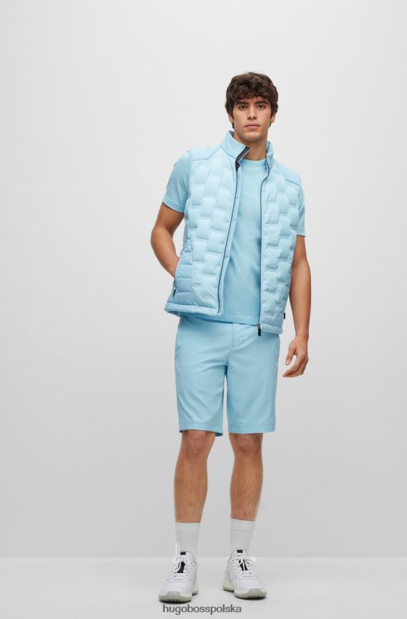 Hugo Boss jasnoniebieska koszulka Hugo o regularnym kroju z logo, wykonana z bawełny organicznej jasny niebieski R0X0H61144