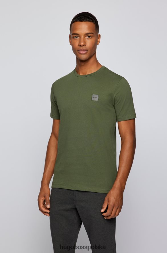 Hugo Boss koszulka opowieści 50462767 khaki khaki/biały R0X0H628
