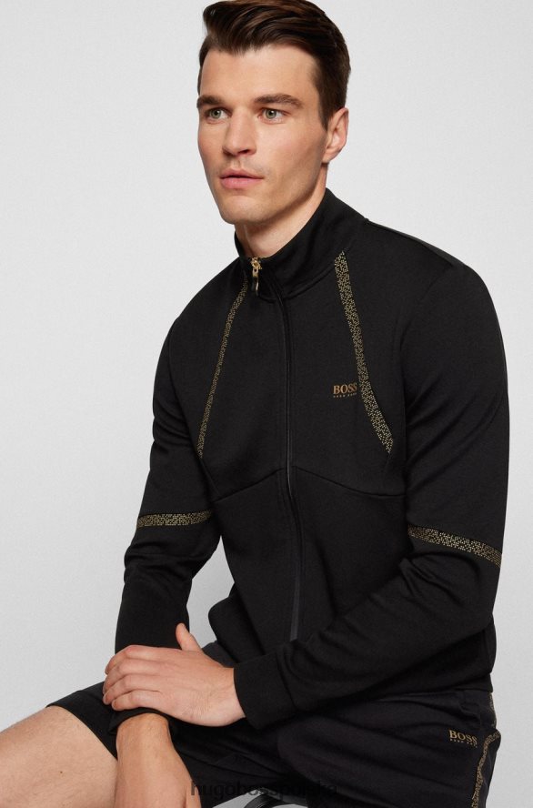 Hugo Boss koszulka skaz 50456409 granatowa granatowy/czarny R0X0H6218
