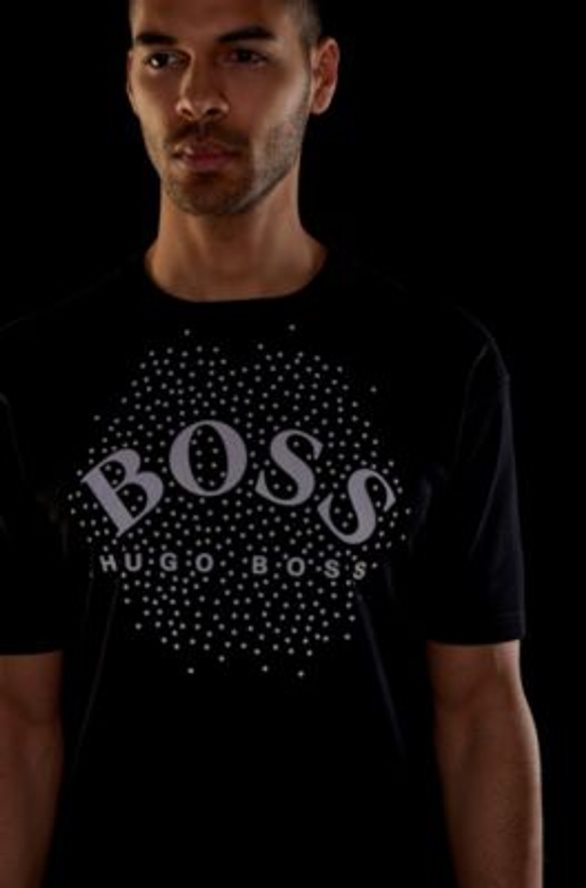 Hugo Boss koszulka talboa aj 50448711 czarna czarny R0X0H6267