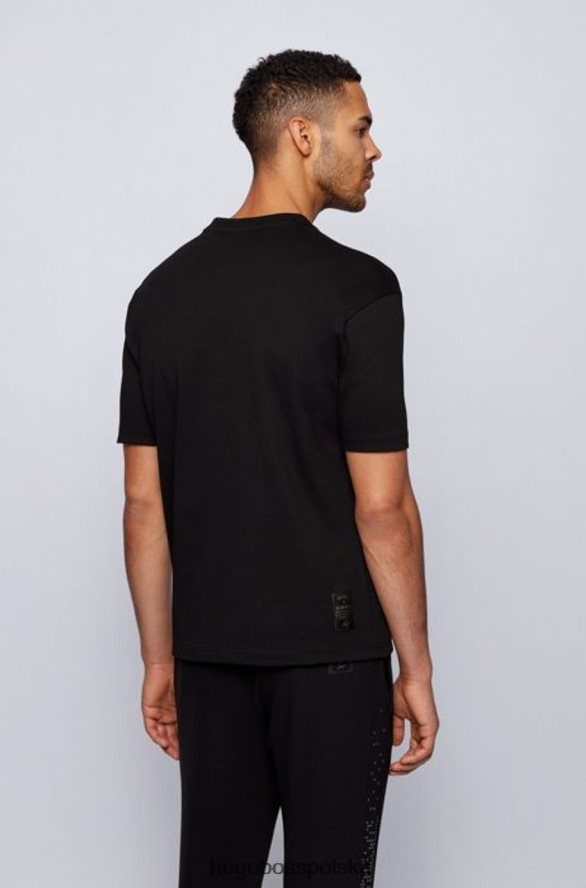 Hugo Boss koszulka talboa aj 50448711 czarna czarny R0X0H6267