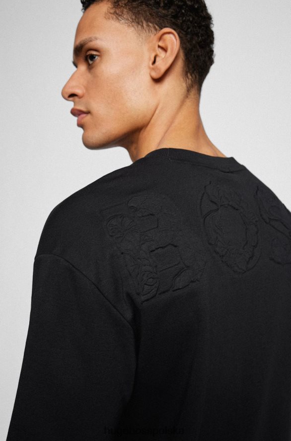 Hugo Boss koszulka talboa aj 50466946 czarna czarny/biały/szary/zielony R0X0H679