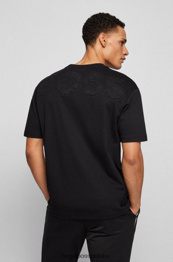 Hugo Boss koszulka talboa aj 50466946 czarna czarny/biały/szary/zielony R0X0H679