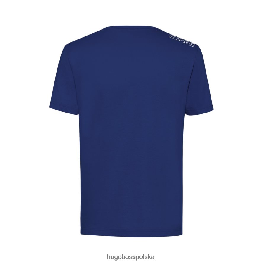Hugo Boss koszulka tee 50245195 czerwona czerwony niebieski R0X0H6271