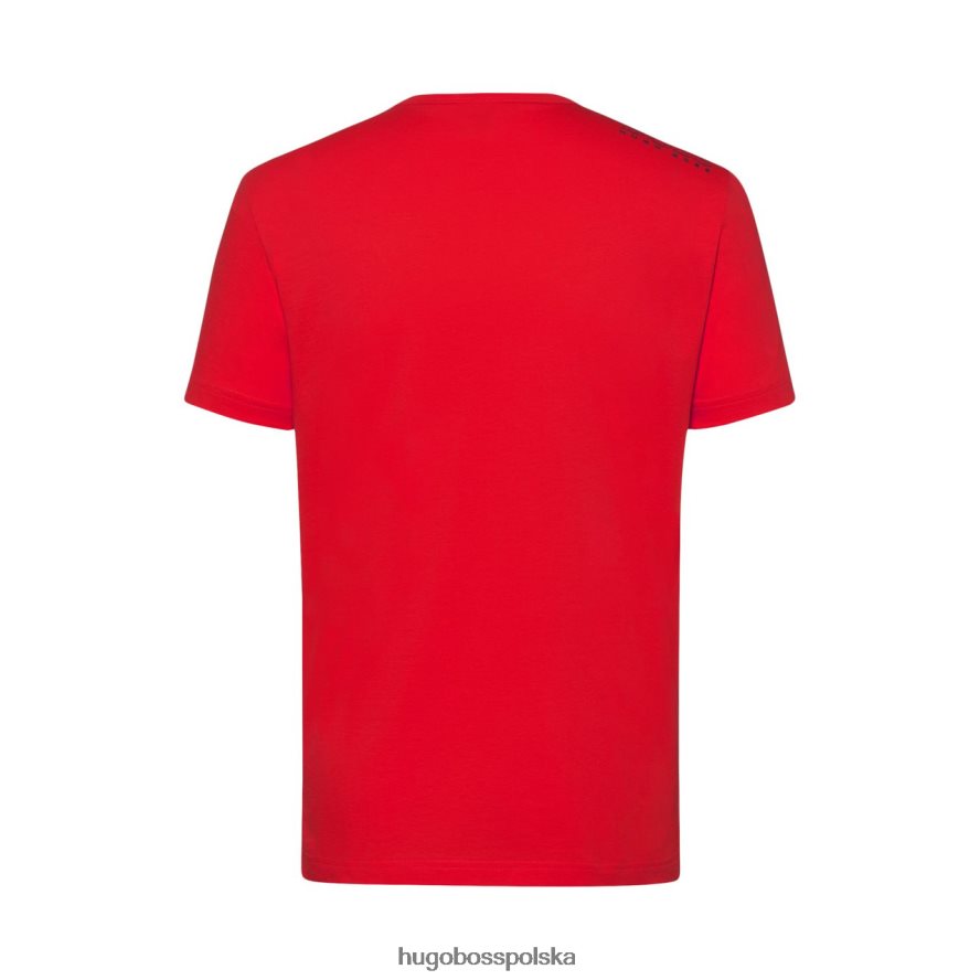 Hugo Boss koszulka tee 50245195 czerwona czerwony niebieski R0X0H6271