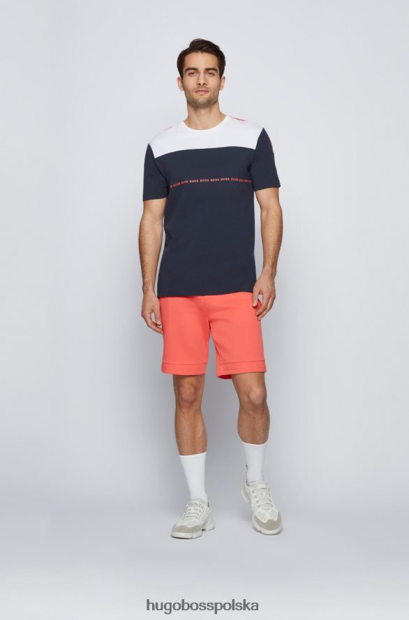 Hugo Boss koszulka tee 50452867 biała biały/granatowy/szary/czarny R0X0H6261