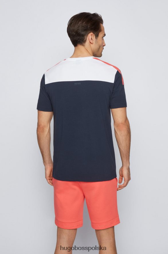 Hugo Boss koszulka tee 50452867 biała biały/granatowy/szary/czarny R0X0H6261