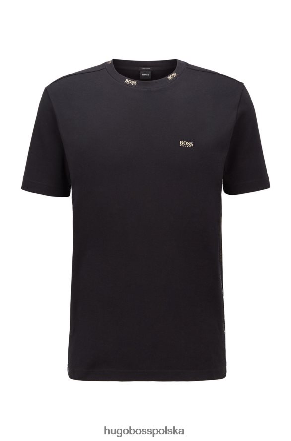 Hugo Boss koszulka tee złota 50448686 czarna czarny/granatowy R0X0H6242