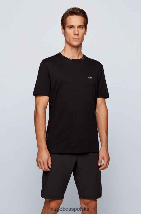 Hugo Boss koszulka tee złota 50448686 czarna czarny/granatowy R0X0H6242