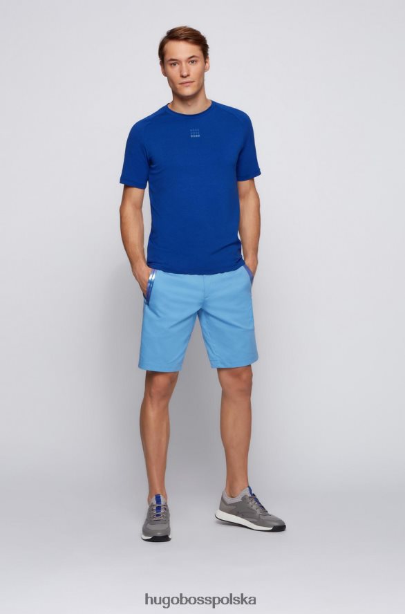 Hugo Boss koszulka thilix 50452827 niebieska niebieski czerwony R0X0H6244