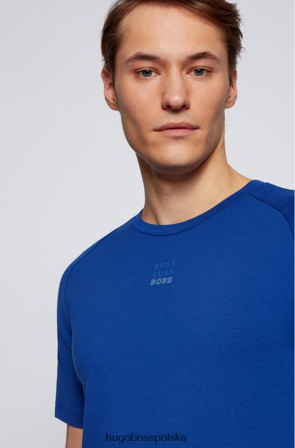 Hugo Boss koszulka thilix 50452827 niebieska niebieski czerwony R0X0H6244