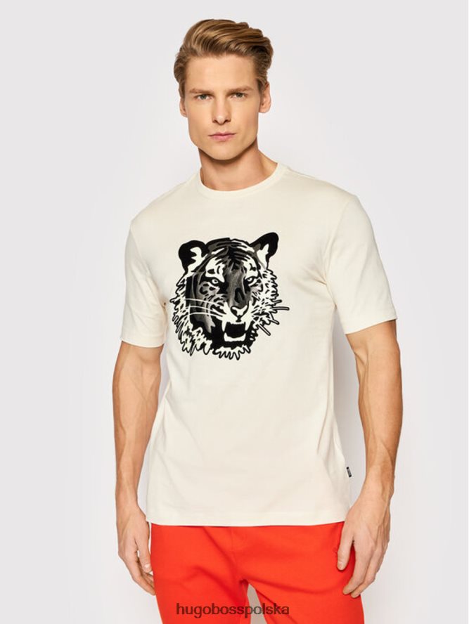 Hugo Boss koszulka tiburt 50462724 czerwona czerwony/biały/czarny R0X0H6221