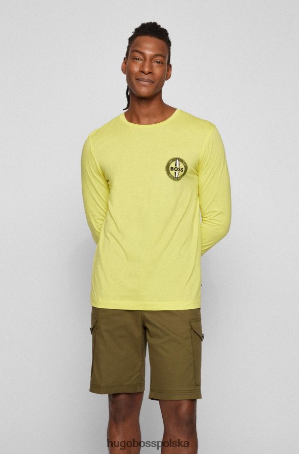Hugo Boss koszulka z długim rękawem oponec 50469225 żółta żółty R0X0H696