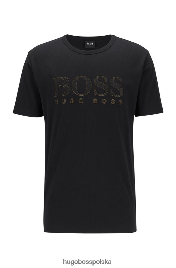 Hugo Boss koszulka złota3 50448702 czarna czarny biały R0X0H6291