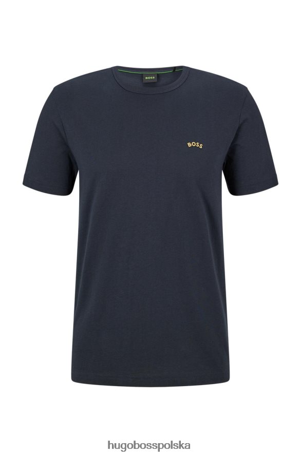 Hugo Boss t-shirt tee curved nr 50469045 granatowy granatowy/złoty/niebieski/czarny/biały R0X0H6124