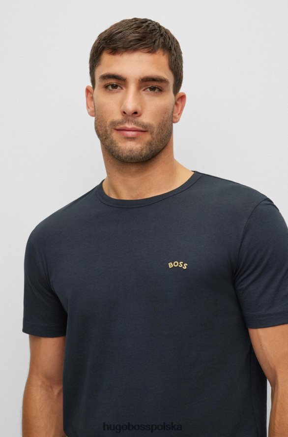 Hugo Boss t-shirt tee curved nr 50469045 granatowy granatowy/złoty/niebieski/czarny/biały R0X0H6124