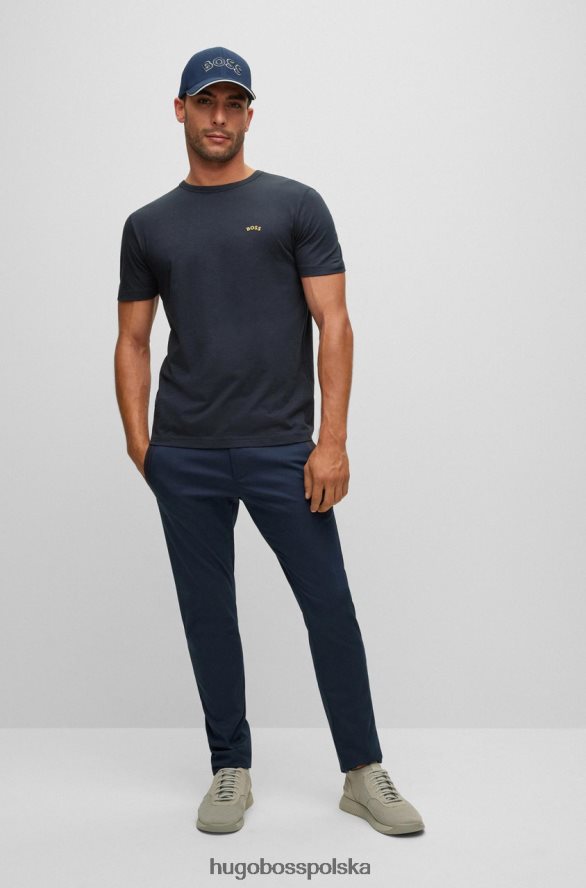 Hugo Boss t-shirt tee curved nr 50469045 granatowy granatowy/złoty/niebieski/czarny/biały R0X0H6124