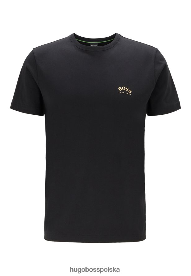 Hugo Boss t-shirt tee zakrzywiony 50412363 grafitowy grafitowy/granatowy/złoty/biały R0X0H6375