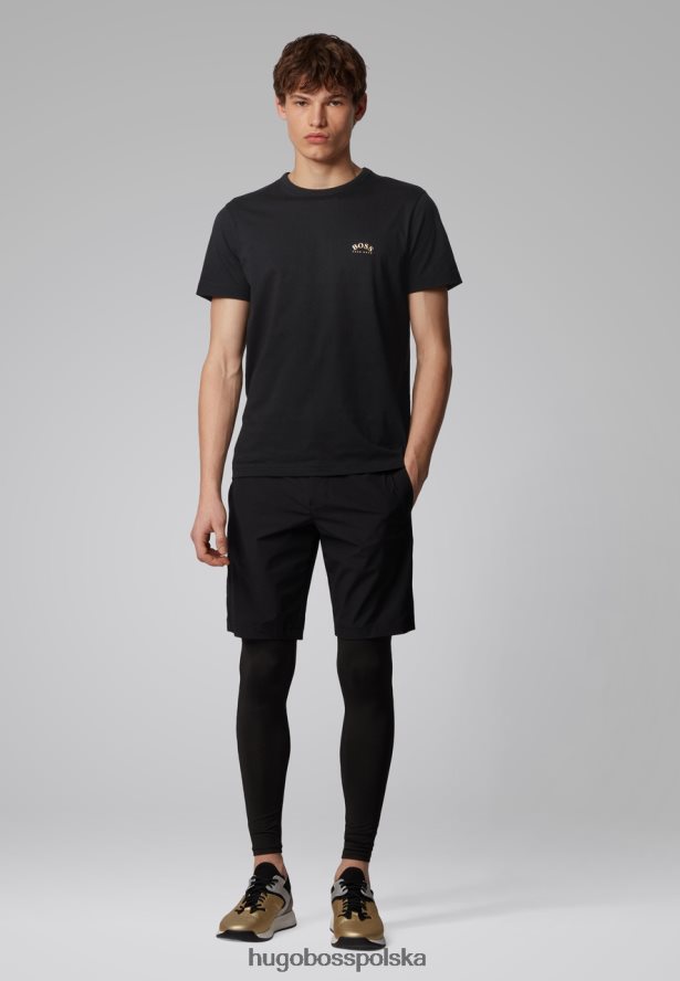 Hugo Boss t-shirt tee zakrzywiony 50412363 grafitowy grafitowy/granatowy/złoty/biały R0X0H6375