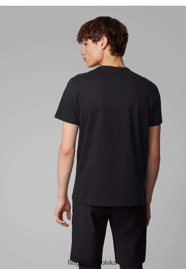 Hugo Boss t-shirt tee zakrzywiony 50412363 grafitowy grafitowy/granatowy/złoty/biały R0X0H6375