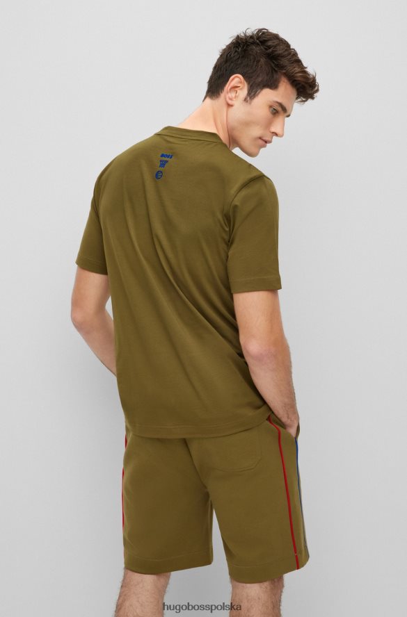 Hugo Boss & t-shirt z elastycznej bawełny NBA rodzaj NBA R0X0H61781