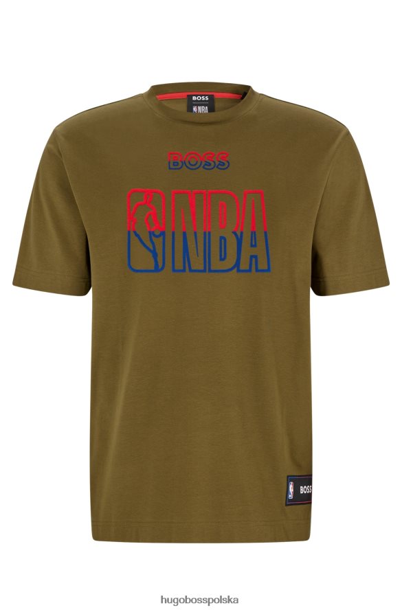 Hugo Boss & t-shirt z elastycznej bawełny NBA rodzaj NBA R0X0H61781