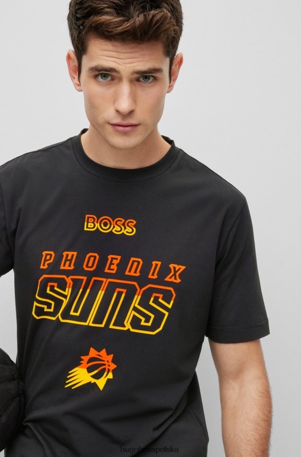 Hugo Boss & t-shirt z rozciągliwej bawełny NBA słońca NBA R0X0H61782