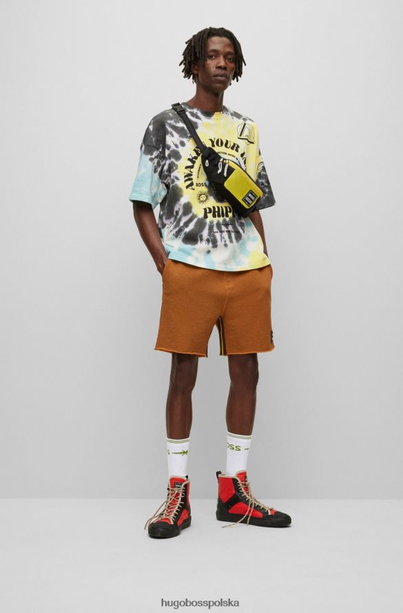 Hugo Boss x Koszulka o swobodnym kroju firmy Philipps z bawełny organicznej wzorzyste R0X0H63649