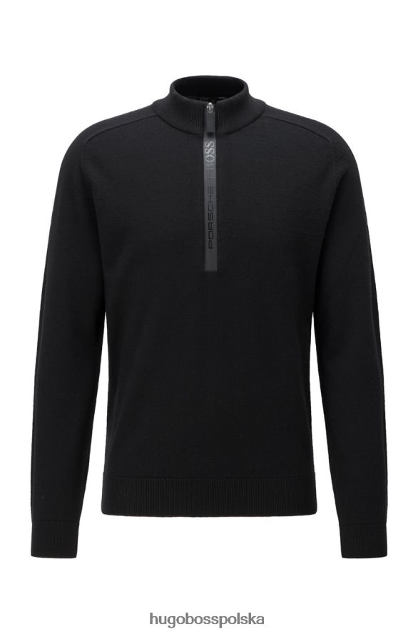 Hugo Boss x porsche dzianina zapinana na zamek Neal 50457707 czarna czarny/fioletowy R0X0H6164