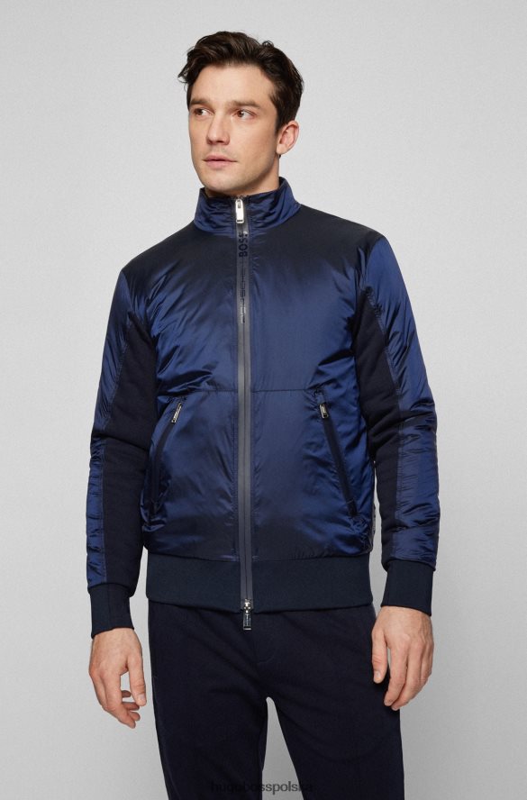 Hugo Boss Kurtka hybrydowa porsche x o regularnym kroju z logo kapsułek ciemny niebieski R0X0H62024