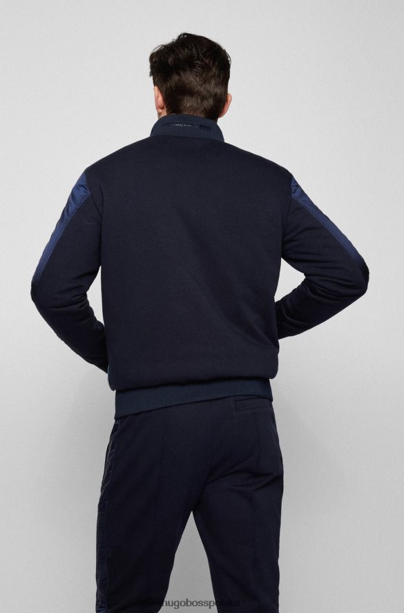 Hugo Boss Kurtka hybrydowa porsche x o regularnym kroju z logo kapsułek ciemny niebieski R0X0H62024