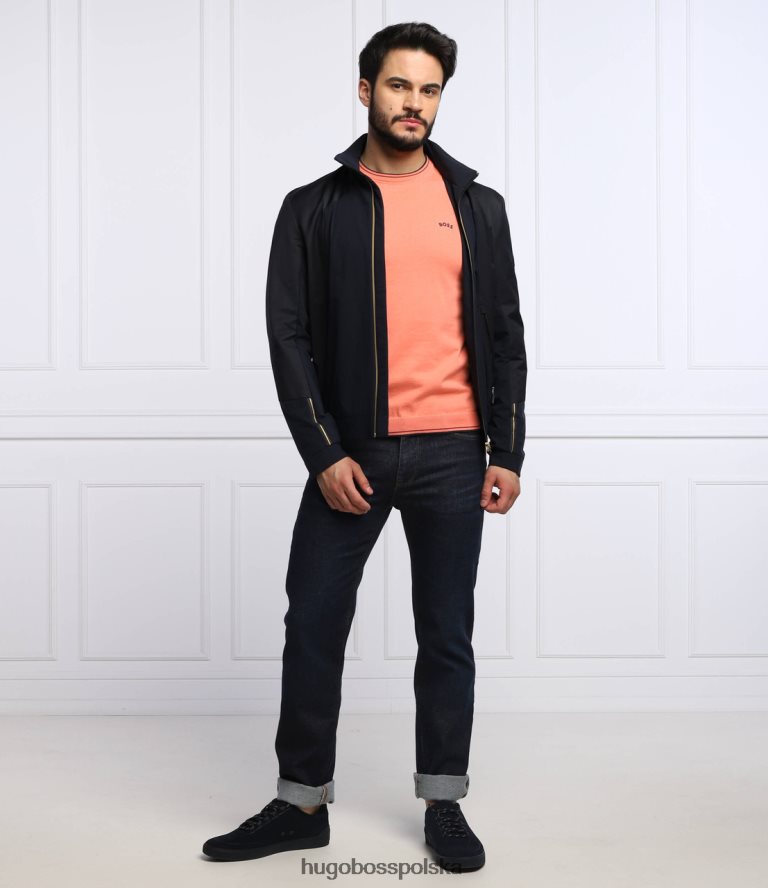 Hugo Boss Kurtka zapinana na zamek j furio 50465218 ciemnoniebieski ciemnoniebieski/beżowy R0X0H637