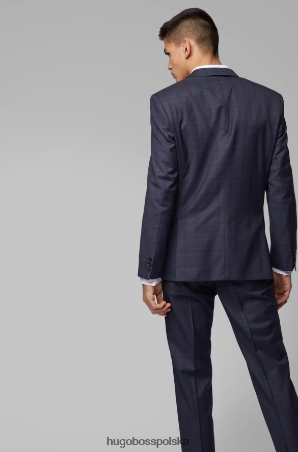 Hugo Boss Marynarka garniturowa huge6 50411976 granatowa marynarka wojenna R0X0H6357