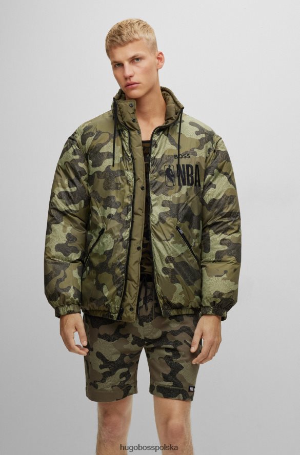 Hugo Boss & NBA Dwustronna kurtka puchowa o kroju oversize rodzaj NBA R0X0H61861