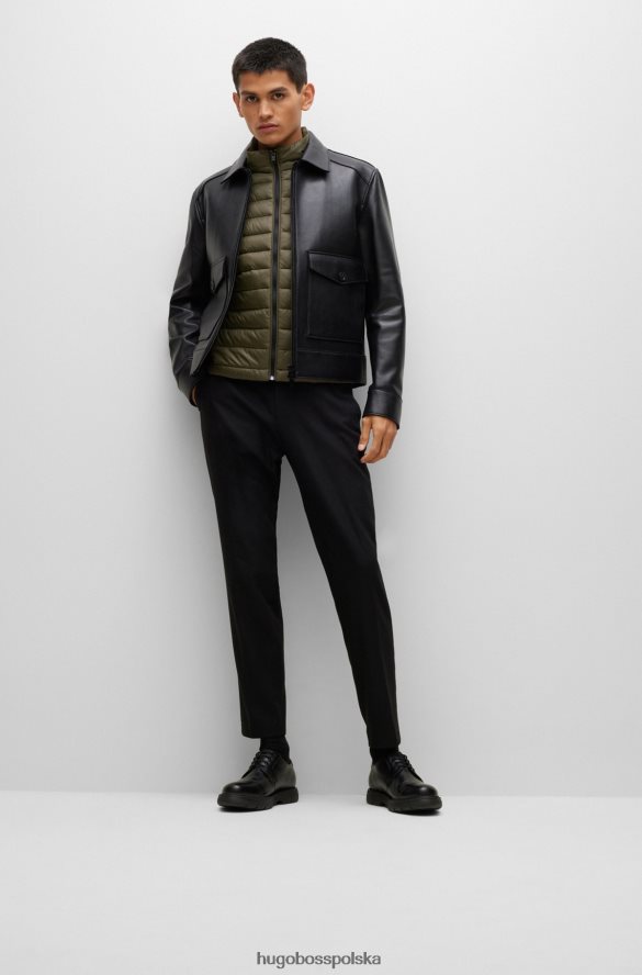 Hugo Boss Składana kamizelka hugo z tonalnym logo w kolorze ciemnozielonym ciemnozielony R0X0H61834